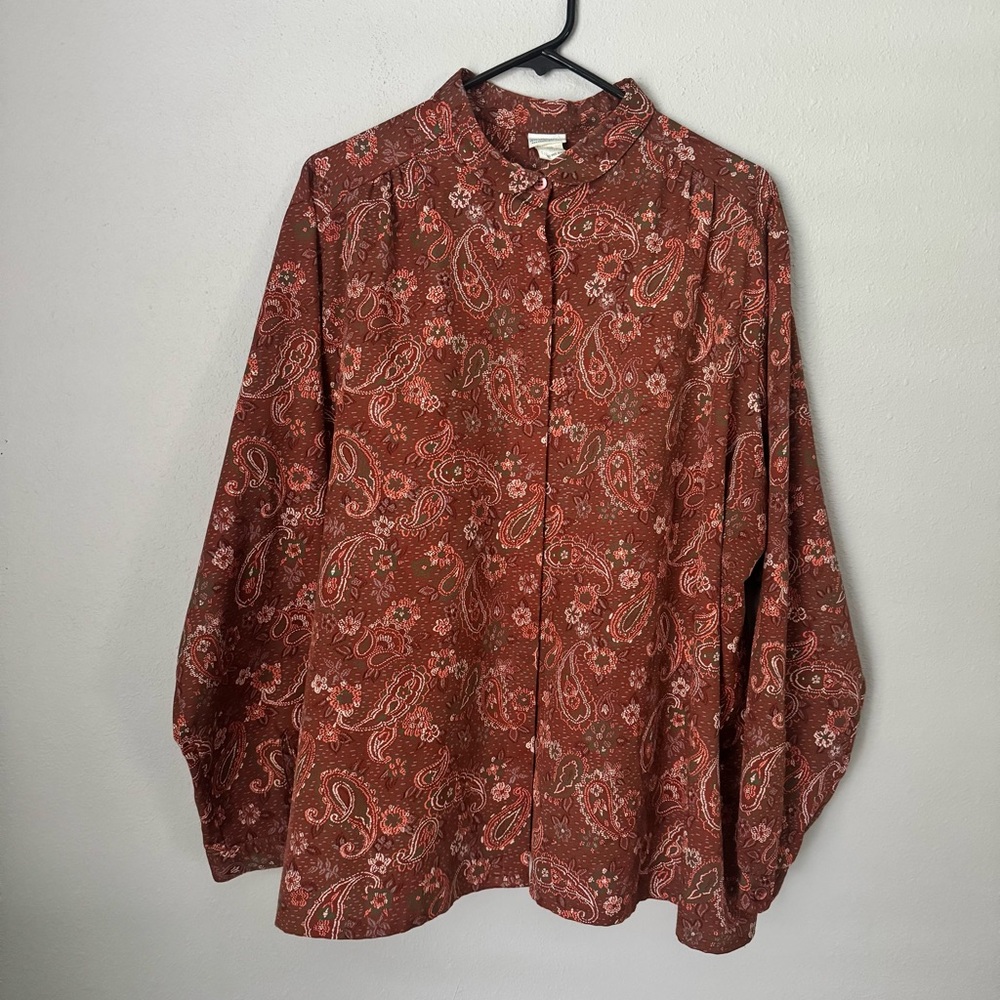 Vintage Levi Strauss‎ & Co. Paisley Shirt Men’s Size 44 | Made in USA 70s 80s